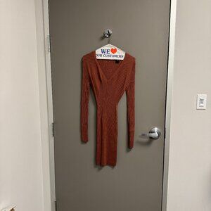 Moda International Body Con Long Sleeve Dress